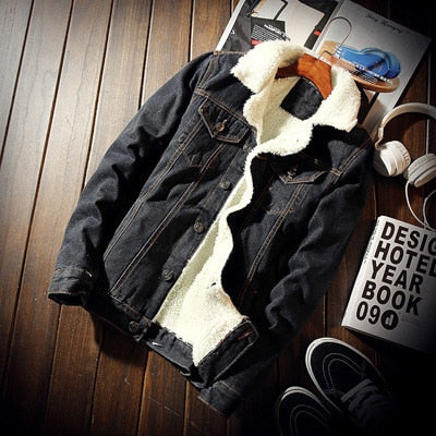 Men's Wool Lined Denim Jacket