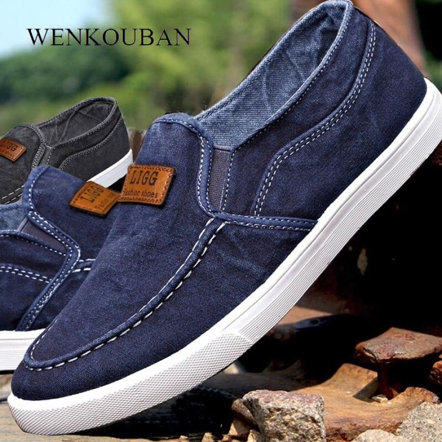 Men's Canvas Slip On Sneakers