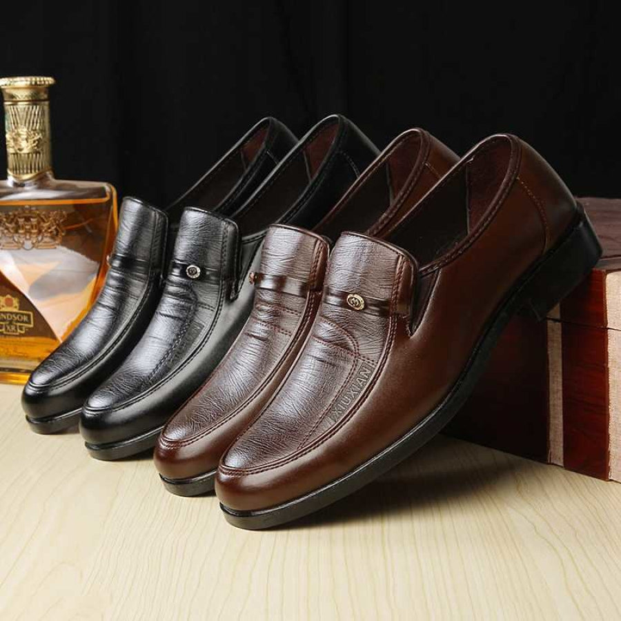 Men's Formal Leather Shoes Shoes Side