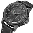 Men's Sports Watch with Leather Strap - LeatherSport Elite