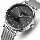 Men's Stainless Steel Watch - MeshElegance Pro