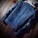 Men's Wool Lined Denim Jacket 