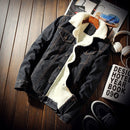 Men's Wool Lined Denim Jacket 