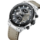 Luxury Men's Leather Watch - ChronoLuxe Prestige