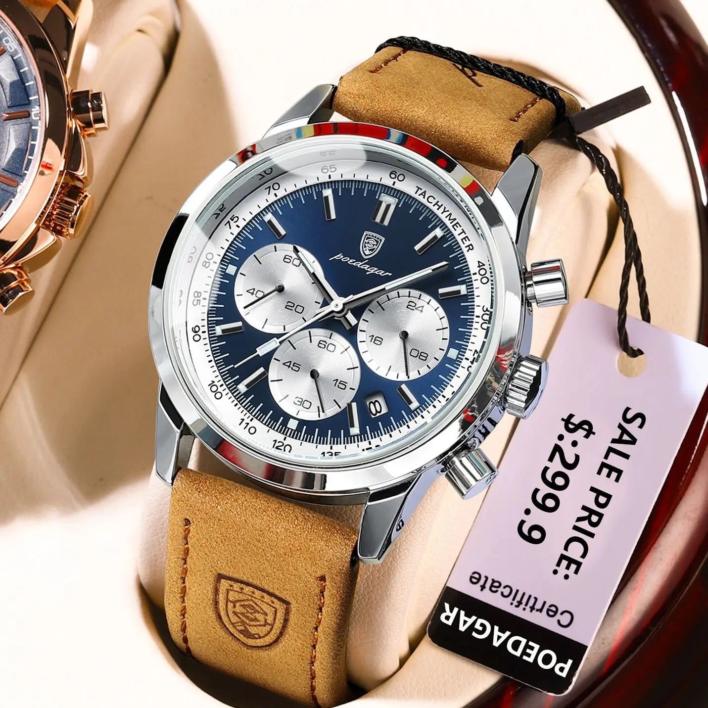 Luxury Men's Wristwatch - EleganceChrono Pro