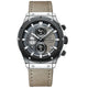 Luxury Men's Leather Watch - ChronoLuxe Prestige
