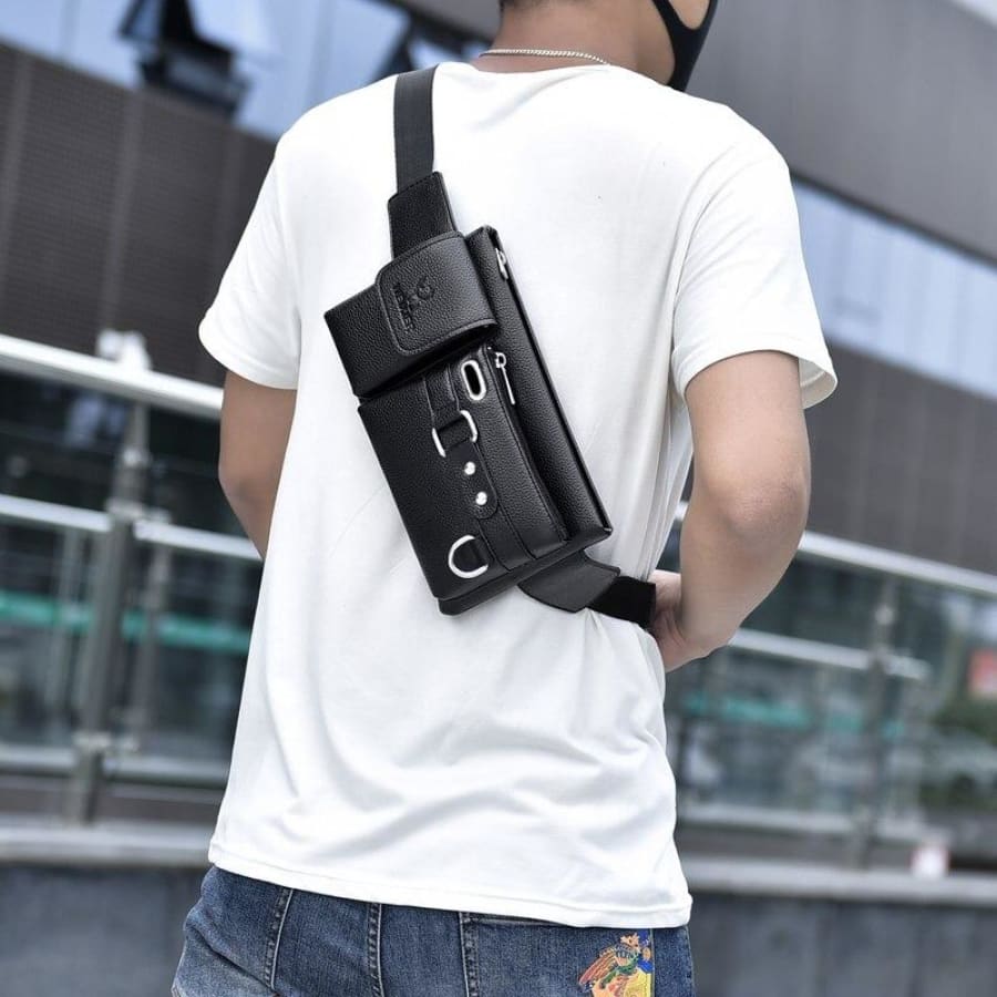 Men's Leather Crossbody Bag
