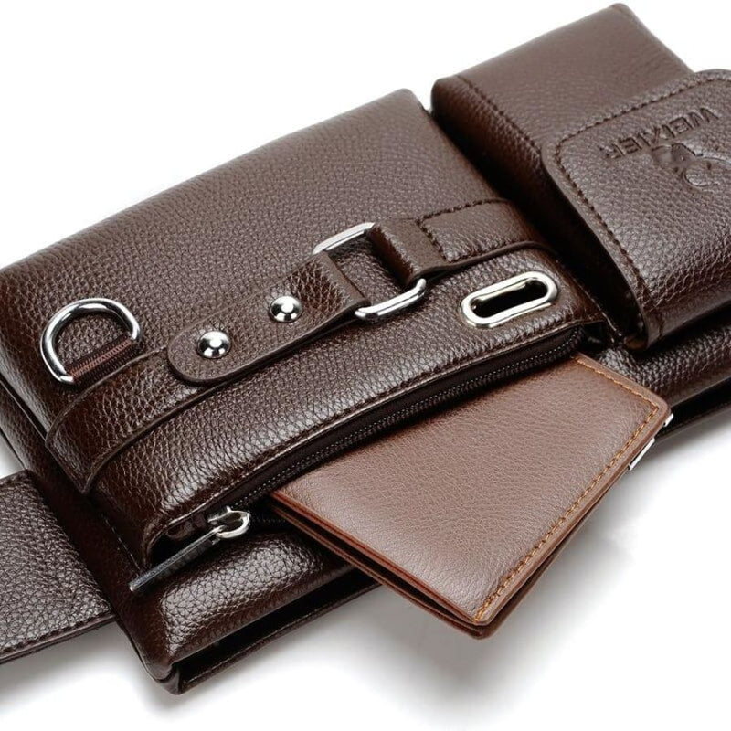 Men's Leather Crossbody Bag