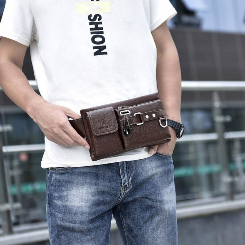 Men's Leather Crossbody Bag