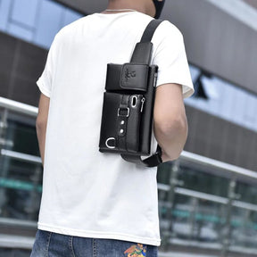Men's Leather Crossbody Bag