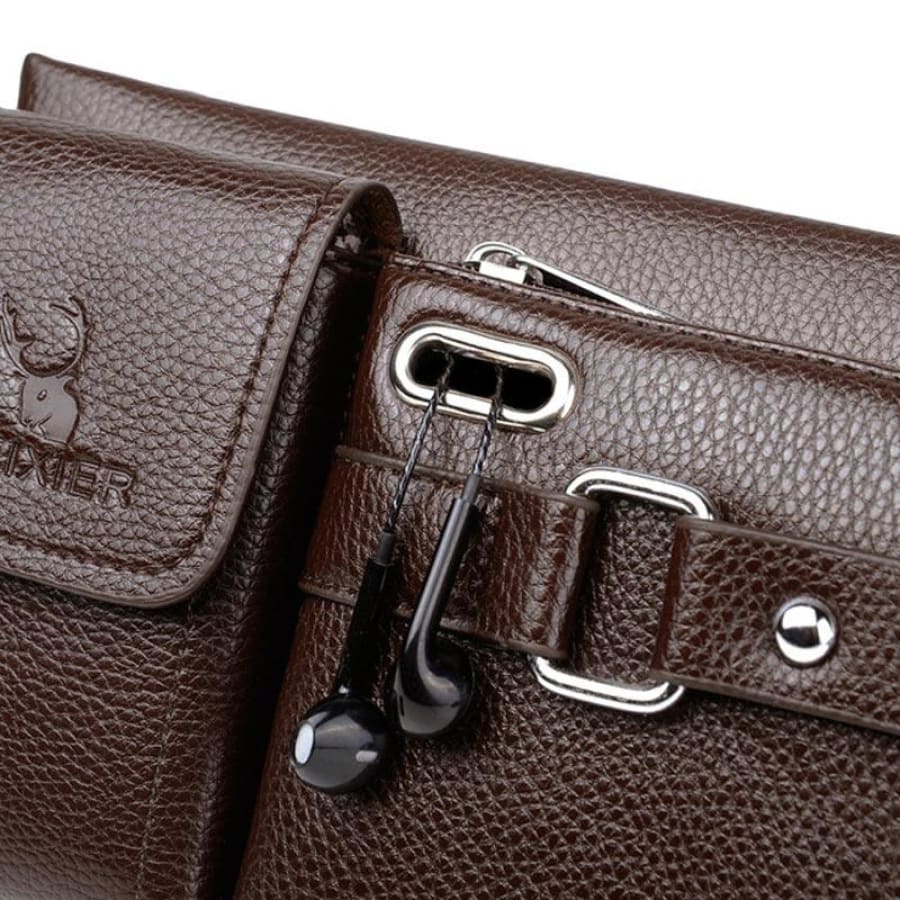Men's Leather Crossbody Bag