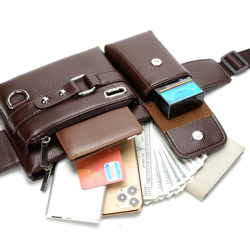 Men's Leather Crossbody Bag