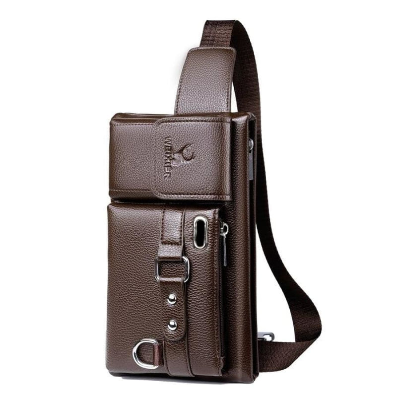 Men's Leather Crossbody Bag