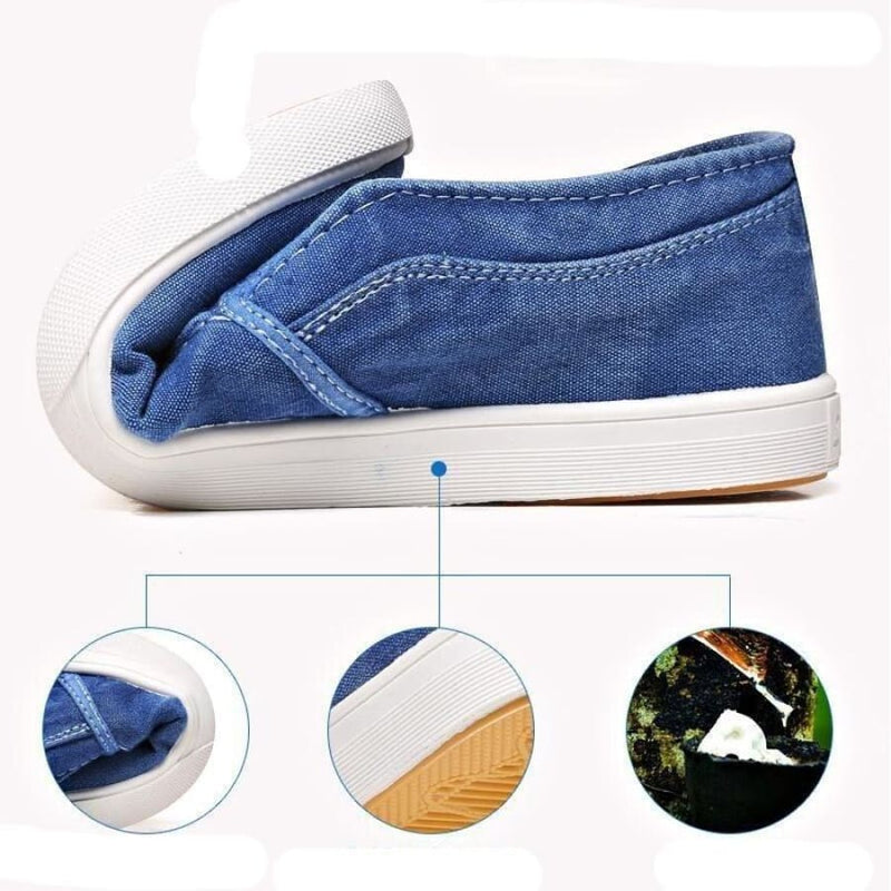 Men's Canvas Slip On Sneakers 