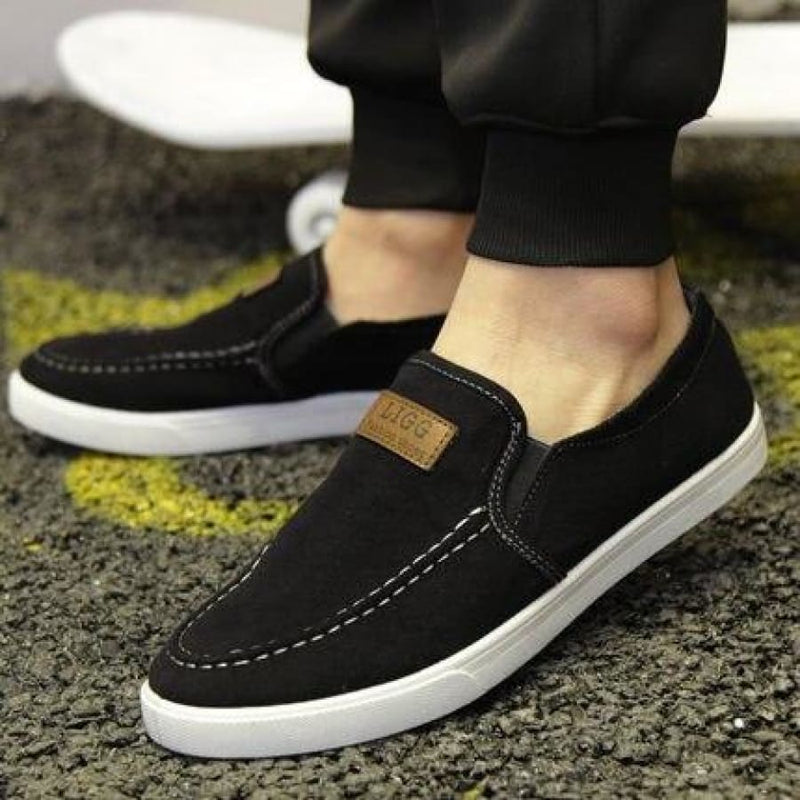 Men's Canvas Slip On Sneakers 